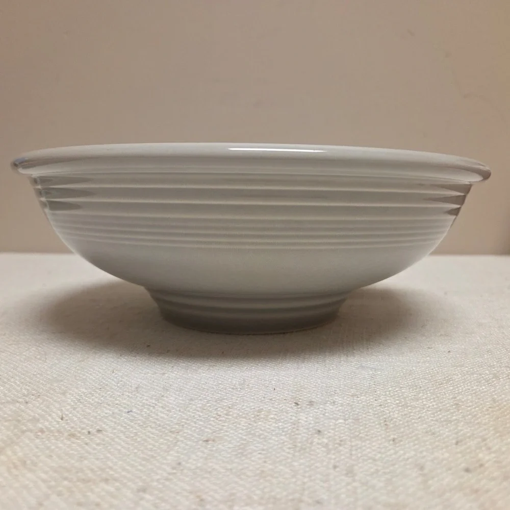 Fiesta Homer Laughlin China Co Gray Medium Bowl Ceramic Made in USA